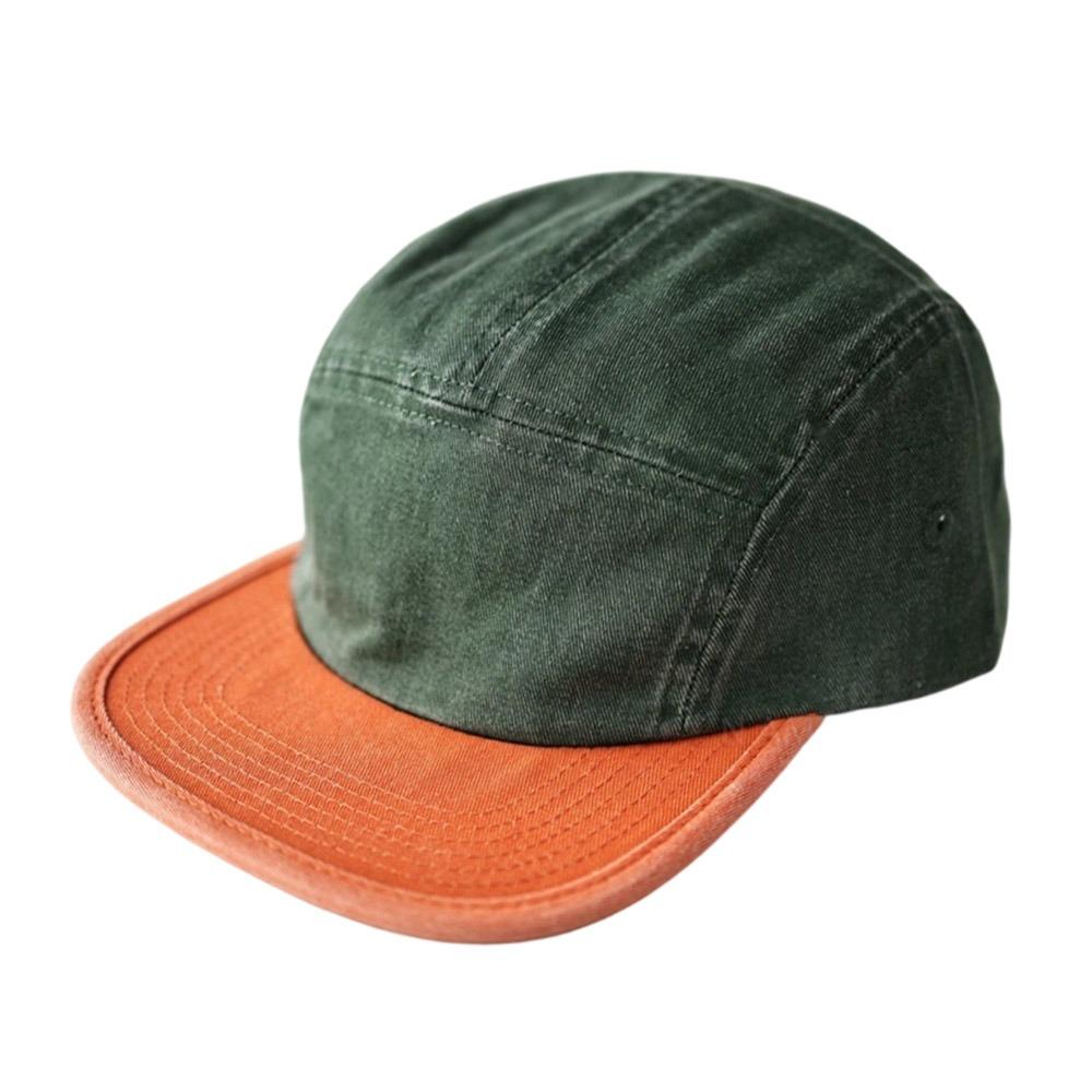 

Patchwork Color Baseball Cap Sport Snapback Hat Casual Flat Brimmed Hat Outdoor зелёный