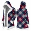 Men's Casual Plaid Print Jacket Fall Winter Outerwear for Everyday Wear