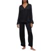 Hugo Womens/Ladies Satinoir All Over Logo Long Pyjama Set