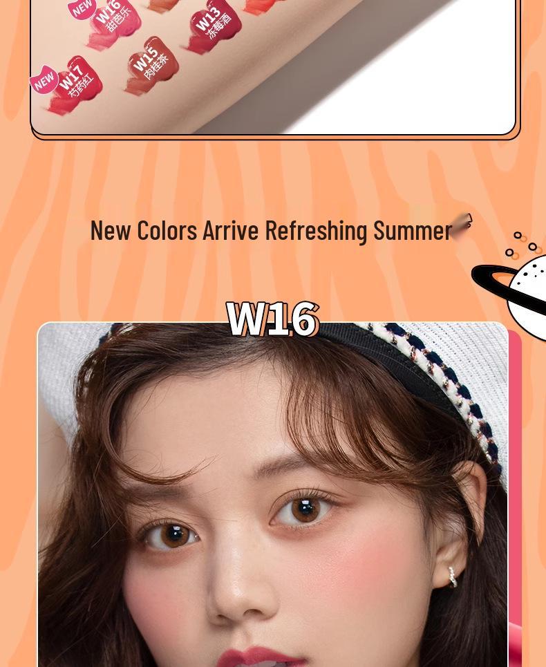 Ukiss Water Lip Dew W12: Moisturizing Lipstick & Lip Gloss for a Natural, Student-Friendly Look