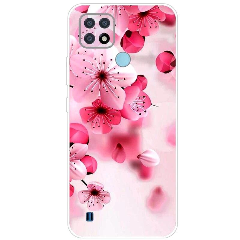 Realme C21 Hülle 6.5'' Klar Silikon Fudnas Weiche TPU Hülle Für Realmi C21 2021 Hülle C 21 Handyhüllen Rückseite RealmeC21 Bumper