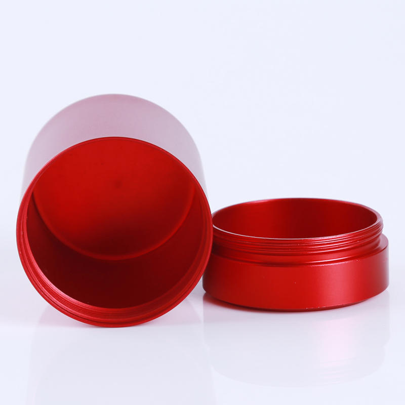 Aluminum Herb Stash Jar Airtight Smell Proof Stainless Steel Tea Container Box