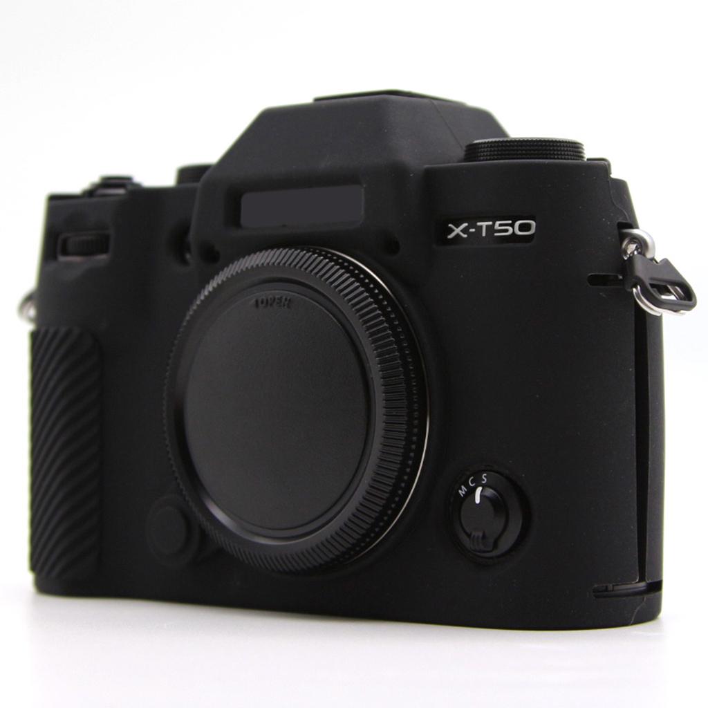 For Fujifilm X-T50 Silicone Case Anti-Scratch Camera Protective Cover, Glossy