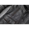 Chinese Size Casual Men Leather Jacket Soft Genuine Cowhide Leather Coat Vintage Edged Windbreaker Mens Clothes Autumn