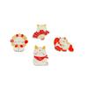 Year of the Dragon Red Brooch: Prosperous Chinese Zodiac Badge, Commemorative Dragon Metal Accessory