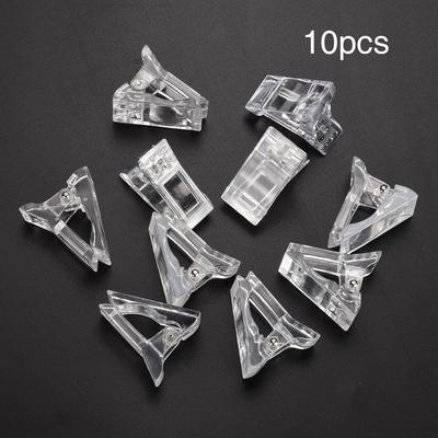10 Stück Transparente Nagelspitzen-Clips Rapid Prototyping Form Finger Gel Verlängerung