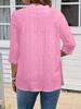 2025 Women's Mid-Sleeve Knit Cardigan with Lace Collar - Fashionable and Versatile Outerwear
