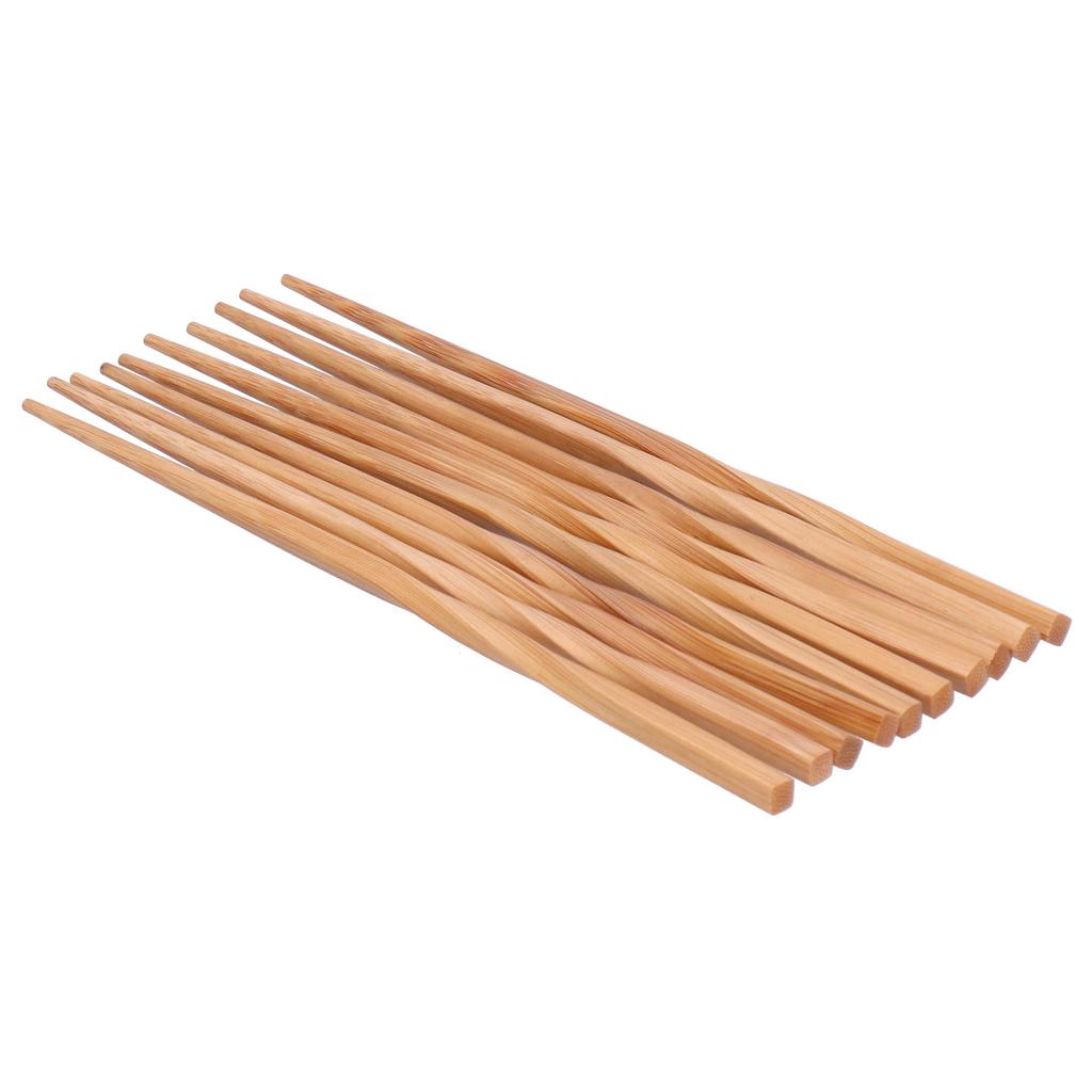 5Pairs Bamboo Twist Chopsticks Originality Environmentally Chopsticks Set for Home Restaurant