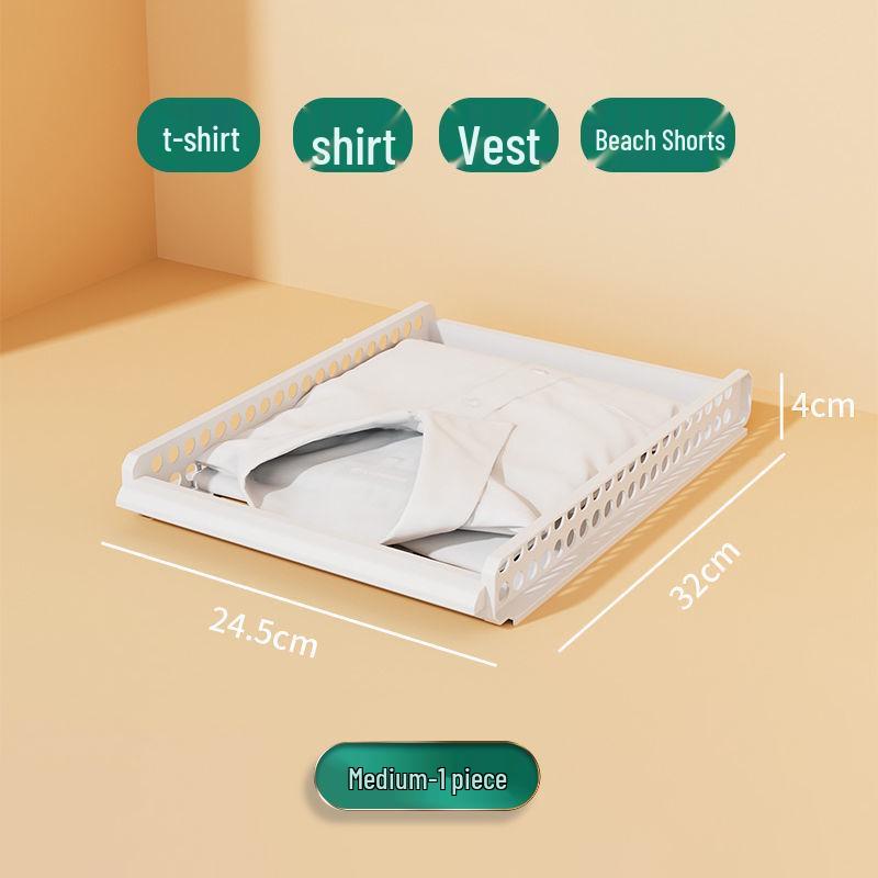 Выдвижной ящик для хранения в шкафу: Органайзер для одежды для брюк, рубашек и джинсов - Пластиковый многоуровневый ящик