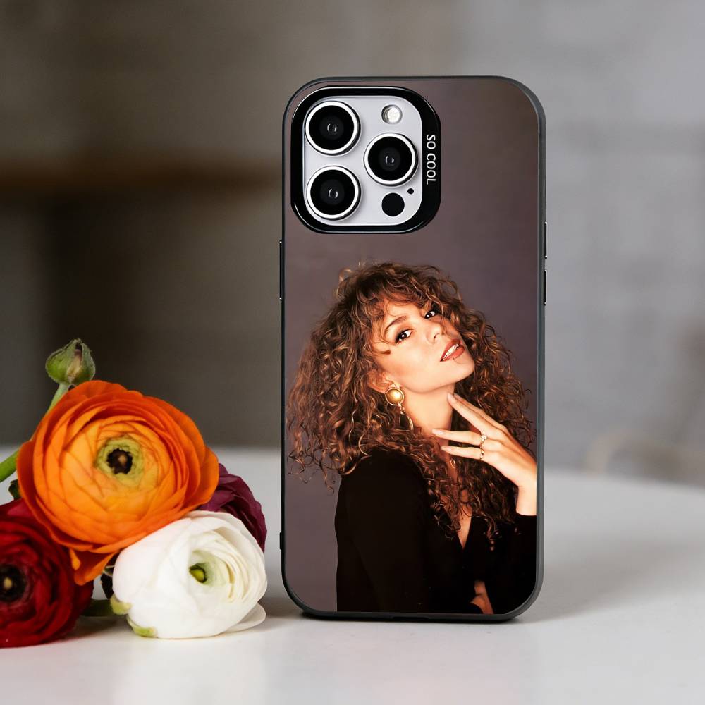 Sängerin M-Mariah C-Carey Handyhülle Für iPhone 17,16,15,14,13,12,11 Plus,Pro Max,XS,Bunte Silber Schwarz Hülle
