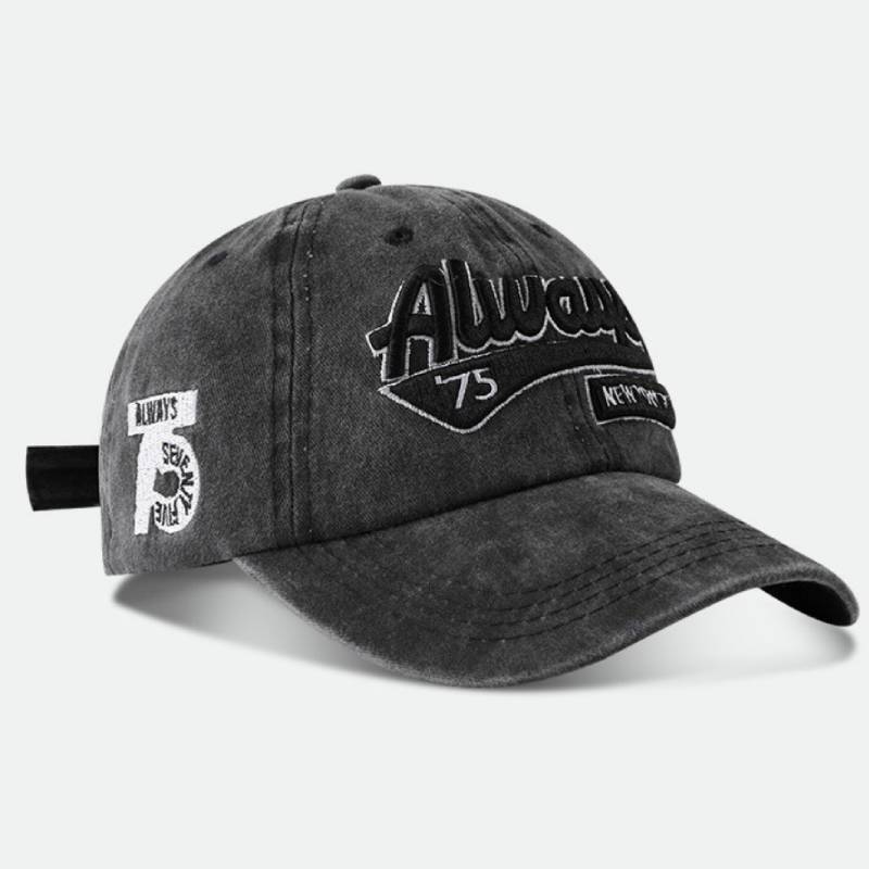 

Always Baseball Embroidery Cap Outdoor Breathable Hat Sunhat Gift Windproof чёрный