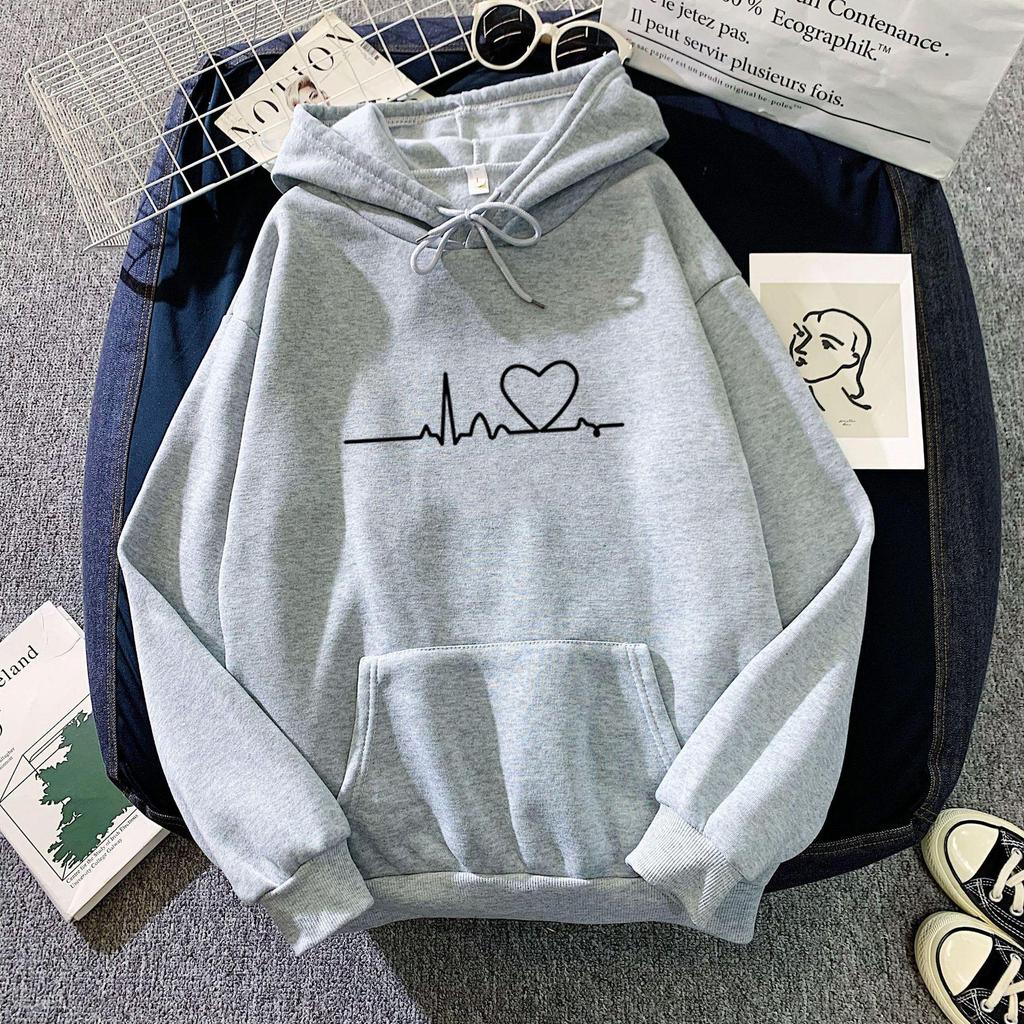 Women's Autumn and Winter European and American Long-sleeved Hoodies Sweatshirts for Women Couples Loose Korean Style Tops