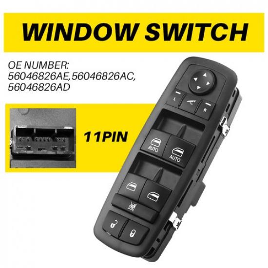 Left Driver Master Power Window Switch Fit for 2016 2017 2018 Ram 1500 2500 3500