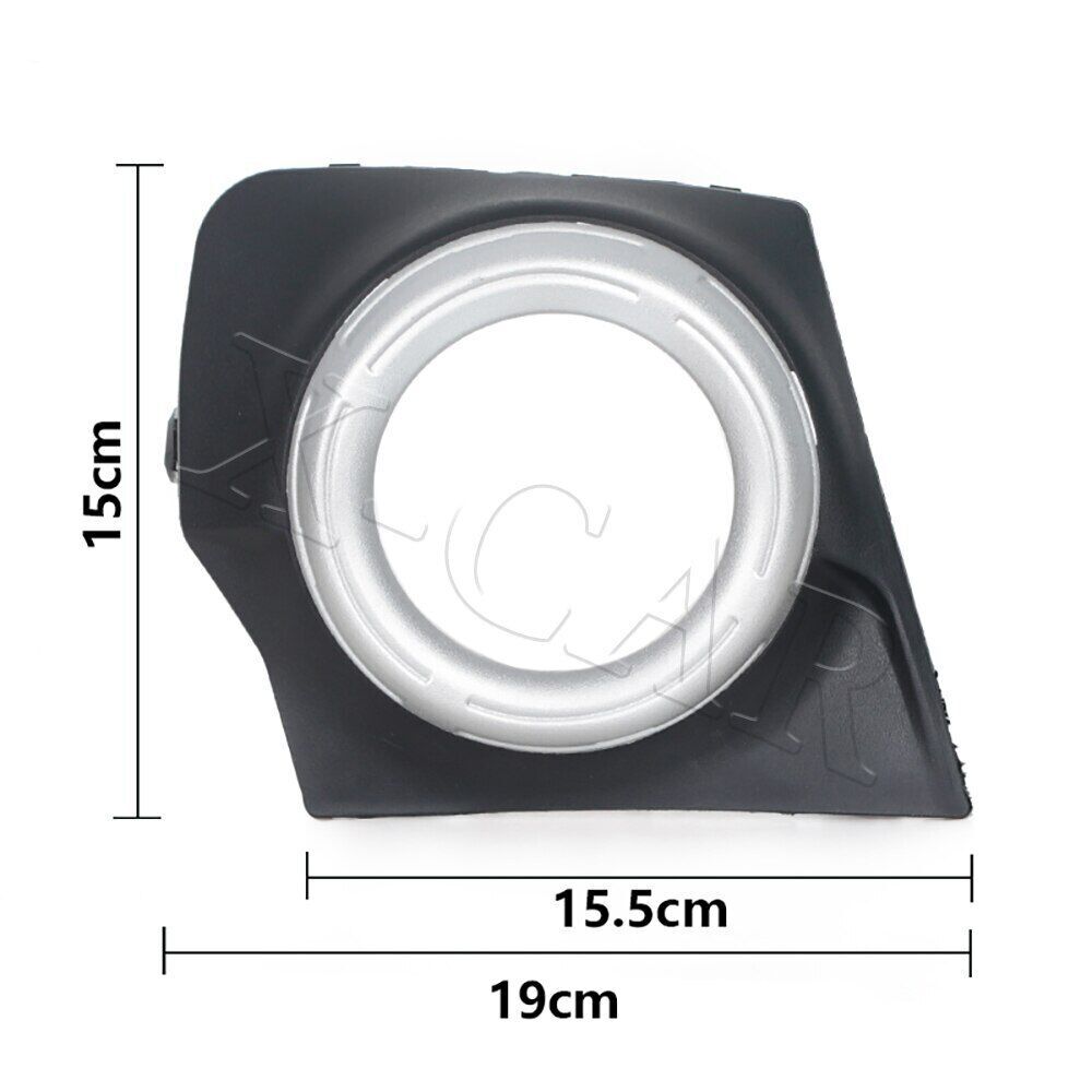 Pair front fog light frame covers For Mitsubishi L200 Triton MQ MR 2015-2018