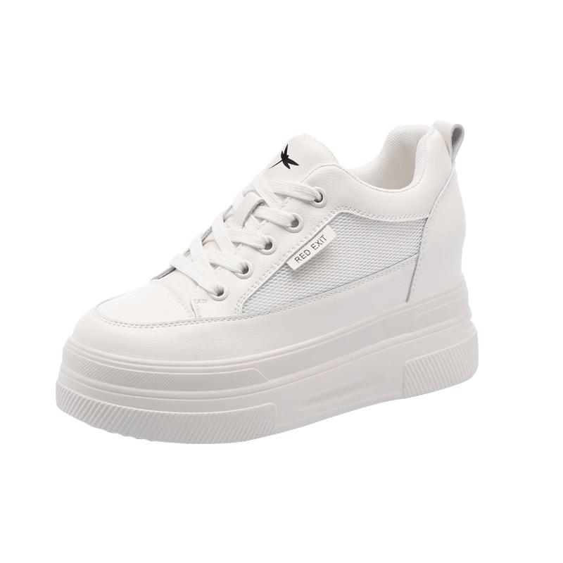 Red Dragonfly Women s White Platform Casual Sneakers 35