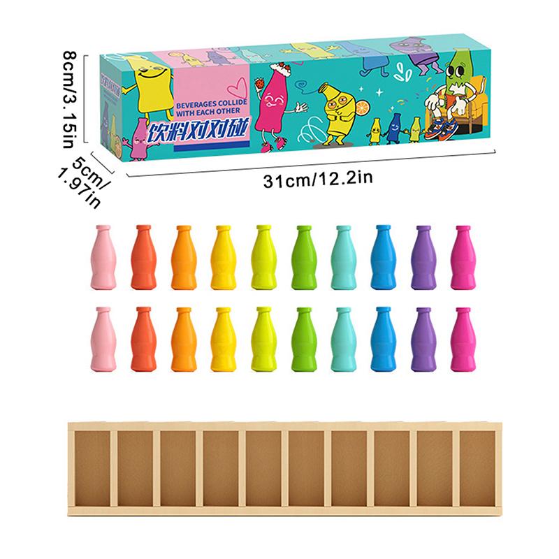 20 Color-Matching Challenging Bottle Puzzle Game Set Memory & Logic Training Strategy Board Game Party Halloween Christmas Gifts