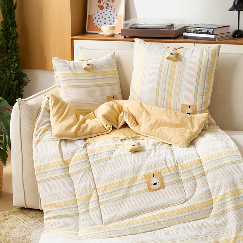 Yudu HC Washed Cotton Pillow Quilt Blanket