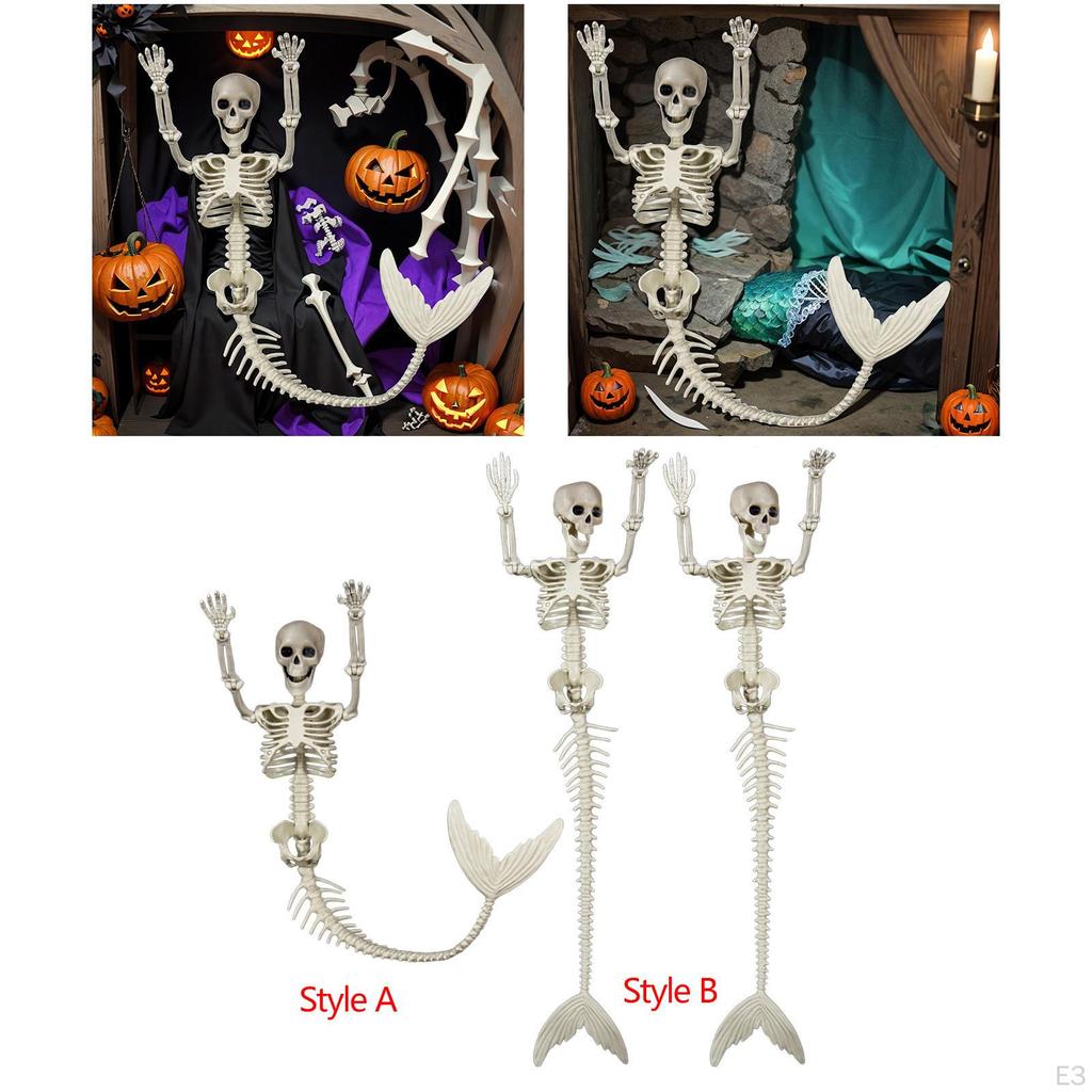 Halloween Skeletons Human Bones Prop Decor Full Body Joints for Lawn Decorations