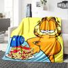 1pc Garfields Urgent Meal flannel Blanket for Super Soft Cute Comfort Blanket for Travel Bedding Couch Sofa Blanket Y72314