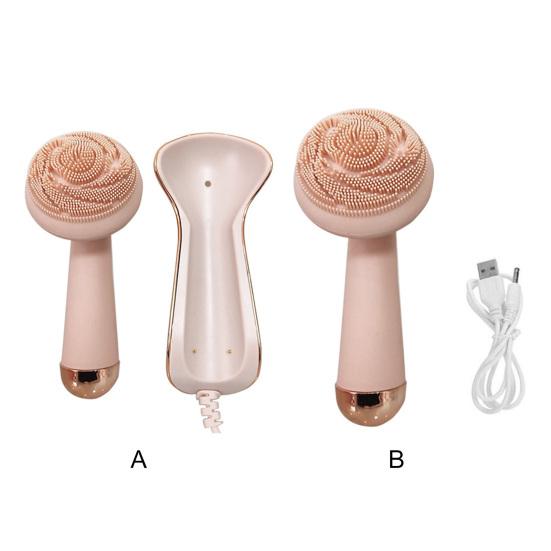Face Wash Instrument Four In One Rechargeable Contact Point Comfortable Universal Pores Removal Lightweight Face Wash Cleanse Massage Device for Women