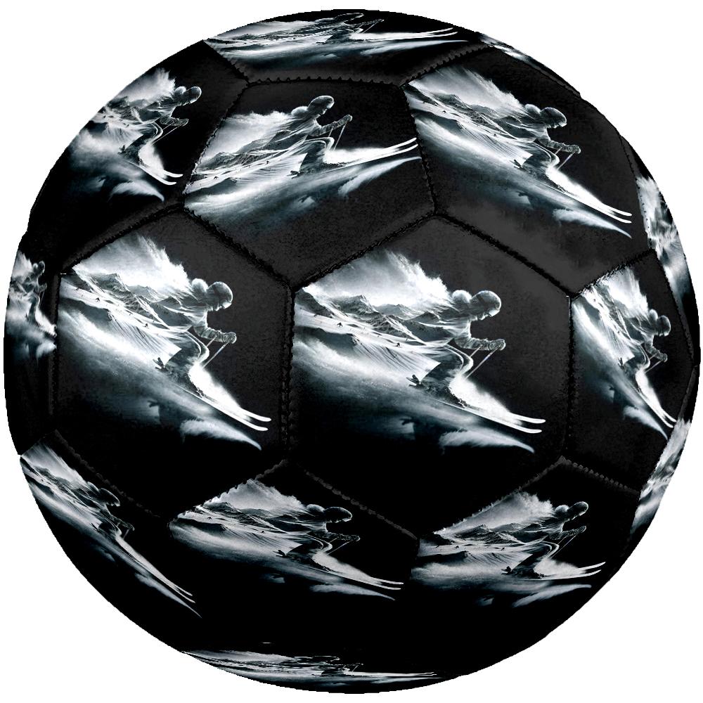 ski Theme Size 5 Soccer Ball, Suitable for Both Indoor and Outdoor Matches, a Gift Suitable for Everyone.