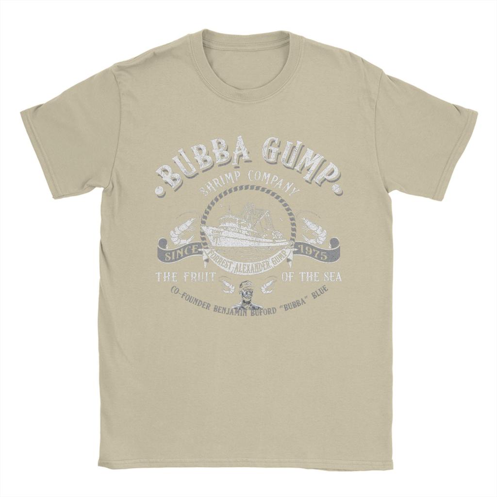 Bubba Gump Shrimp Co Forrest Gump Movie T Shirts for Men Cotton Vintage T-Shirts Crew Neck  Tees Short Sleeve Tops 6XL