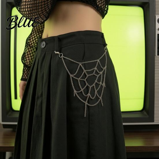 Schmuck für besondere Anlässe Gotisches Spinnennetz Hosenkette Punk Jeans Hose Cooles Accessoire Dekorative Körperkleidung für Herren Damen Gürtelkette