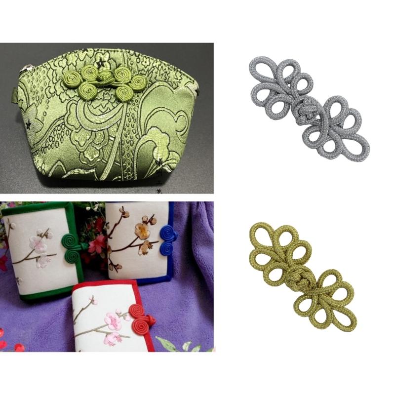 Hand Sewing Crochet Button Fasteners Chinese Knot Closure Cheongsam Frog Button Silk Buckle Clothes Tang Suit Decoration