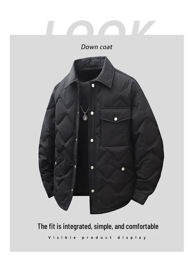 Trendy 90% Down Lapel Jacket: Thick, Warm & Casual