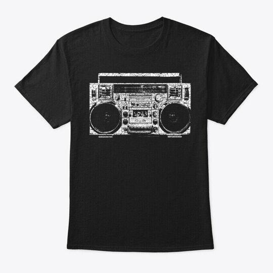 Old School Boombox TShirt Made in the USA Size S to 5XL Unisex T-Shirt XXXL