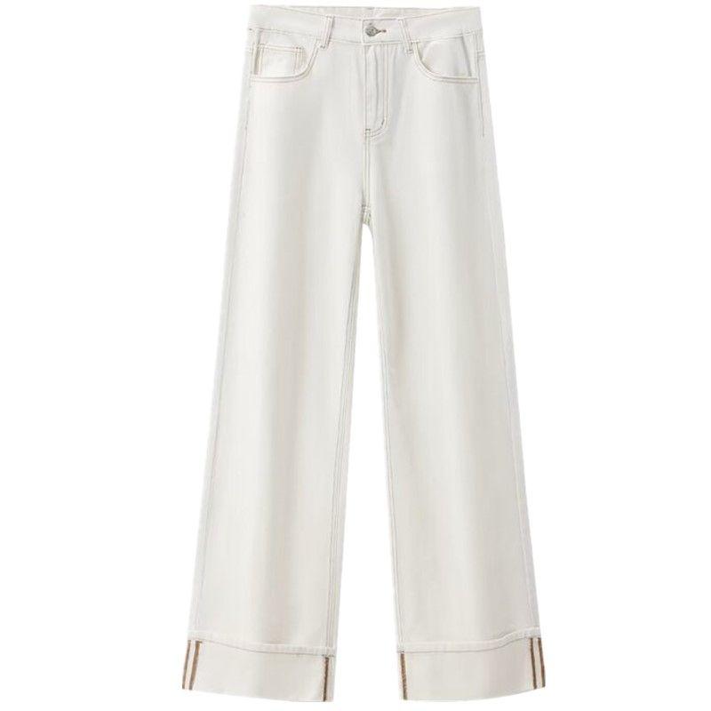 Fashion Style 2024 Summer New Arrival Women's Slim Looking Easiest for Match High Waist Curl Trousers Denim Pants 6045043