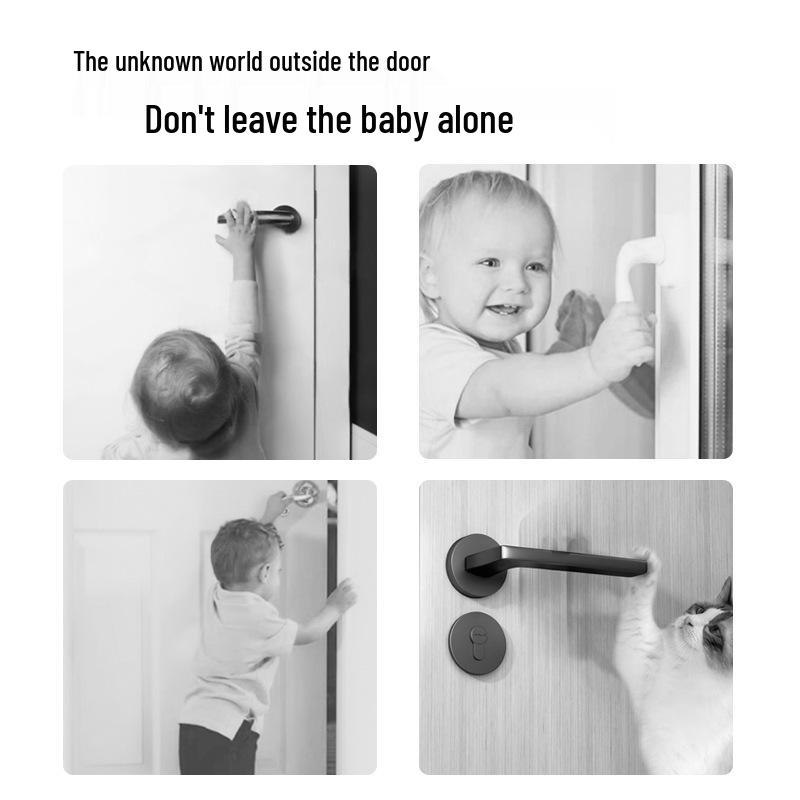 Türgriff-Sicherheitsschloss: Kinder- und Haustiersicher, Kein Bohren erforderlich