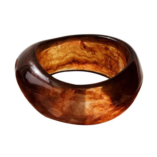 Women Acrylic Resin Chunky Bangle Hypoallergenic Colorful Geometric Irregular Wide Stackable Bracelet Fashion Jewelry Birthday Gift