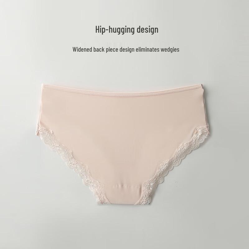 Christies Women's Seamless Ice Silk Lace Panties - 3 Pack