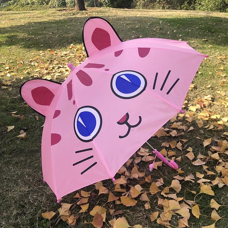 Kids Mini Small Umbrella Toy Kindergarten Self-Opening Umbrella Baby Umbrella Male Cartoon Little Girl Princess Sun Umbrella Female