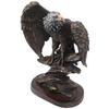 Eagle Statue  Resin Vivid Ingenious Decorative Vintage Eagle Figurine Animal Ornament for Home Living Room Study Entrance Decor