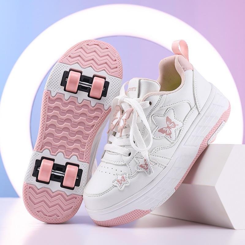 Children's Four-wheeled Runaway Shoes, Boys' Invisible Deformed Roller Skates, Student Girls' Roller Skates
