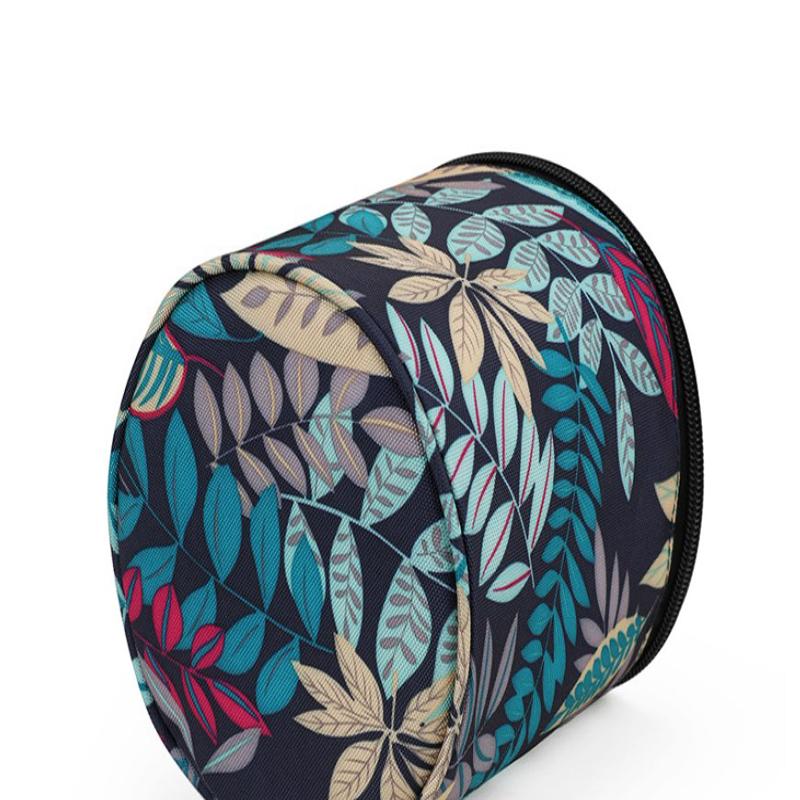 1pc Yarn Storage Tote Bag; Short Perforated Yarn Storage Bucket; Round Crochet Bag For Knitting Yarn; DIY Accessory Bag