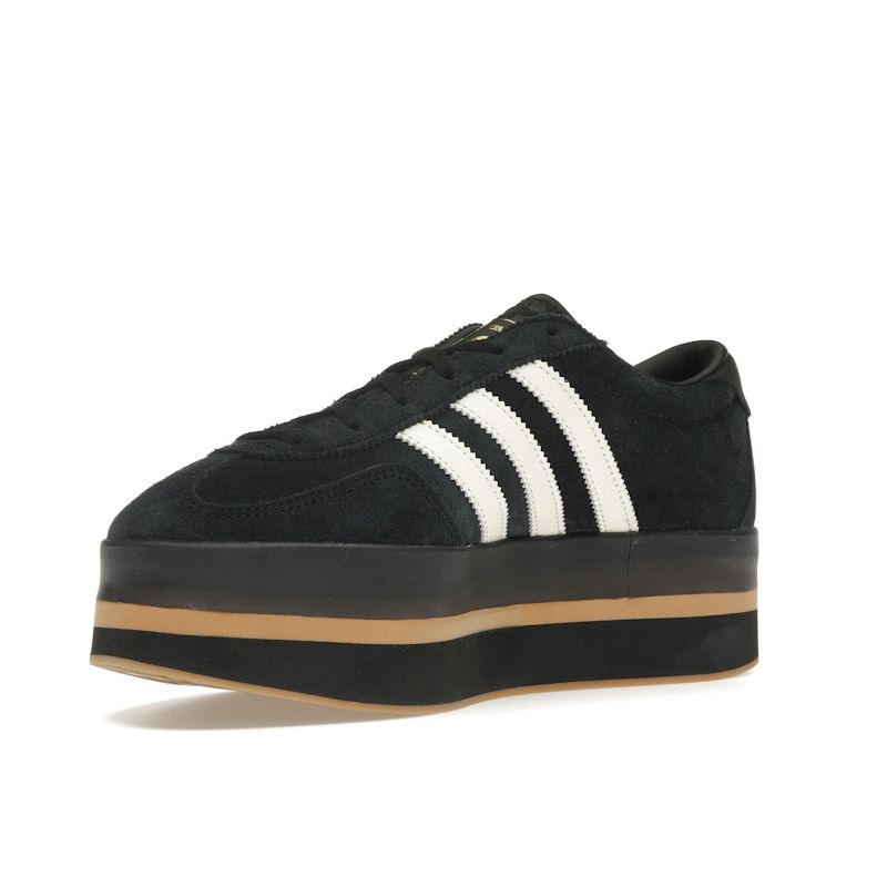 Adidas  Gazelle Stack Black Cream Gum Women Sneakers Core-Black Cream-White JS0239