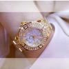 AUP1 Damenuhren Diamant Gold Uhr Damen Armbanduhren Luxusmarke Strass Damen Armbanduhren Weiblich Relogio Feminino