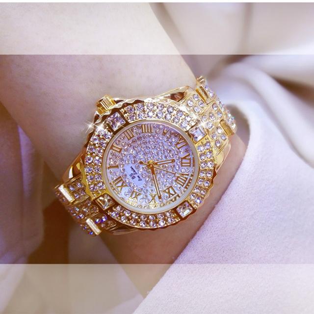 AUP1 Women Watches Diamond Gold Watch Ladies Wrist Watches Luxury Brand Rhinestone Women s Bracelet Watches Female Relogio Feminino золотой