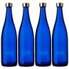 Glass Water Bottles, 720ml, Blue, Set of 4, Storage/Refillable Containers, Made In Japan, Blue Bottle GLASS BOTTLE SA720PGCB4