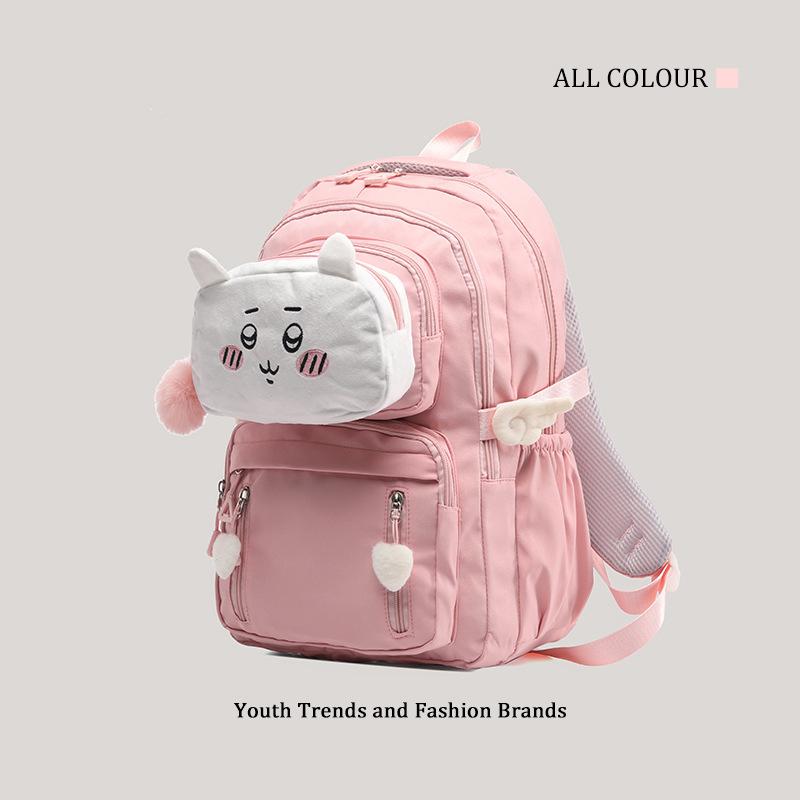 Soft sister schoolbag cute cartoon doll beautiful girl campus backpack large capacity student backpack tide