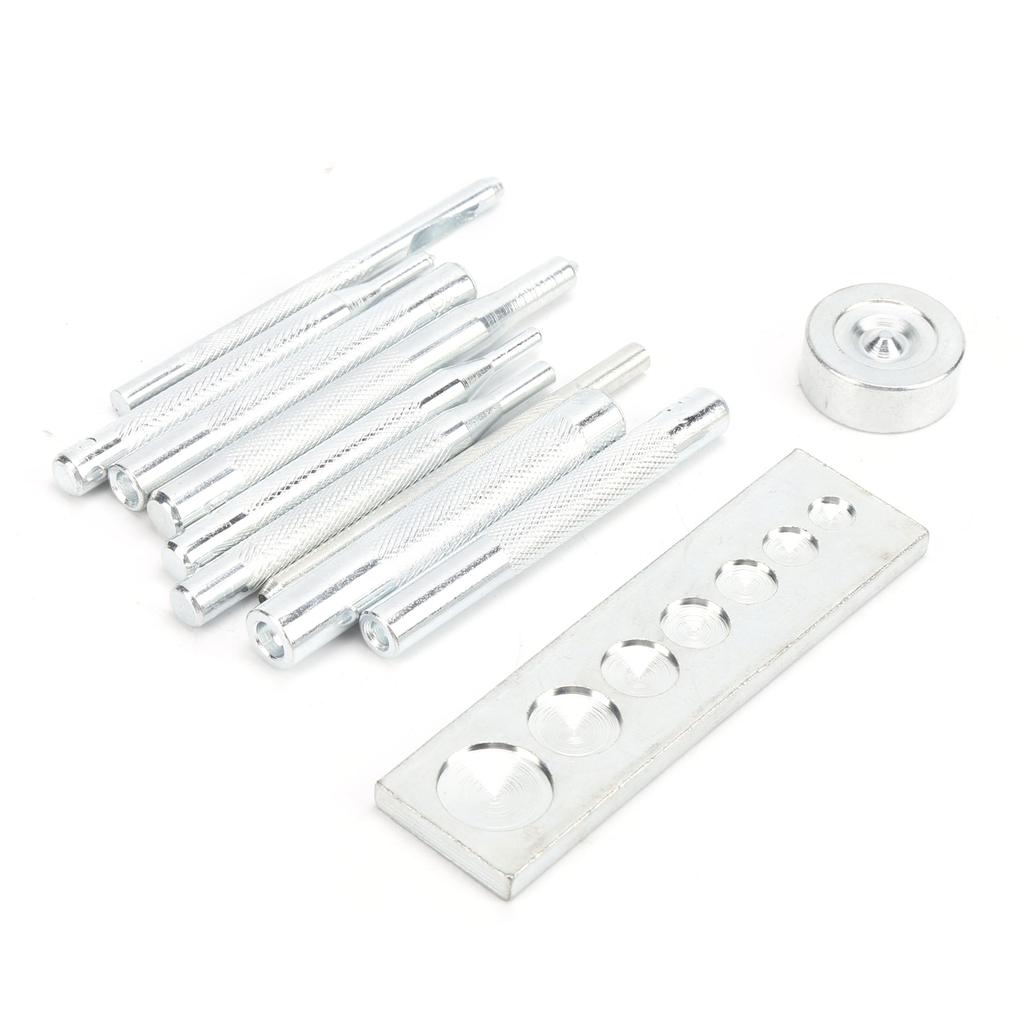Snap Fastener Installation Tool Hand Press Die Punch Press Set DIY Leather Craft