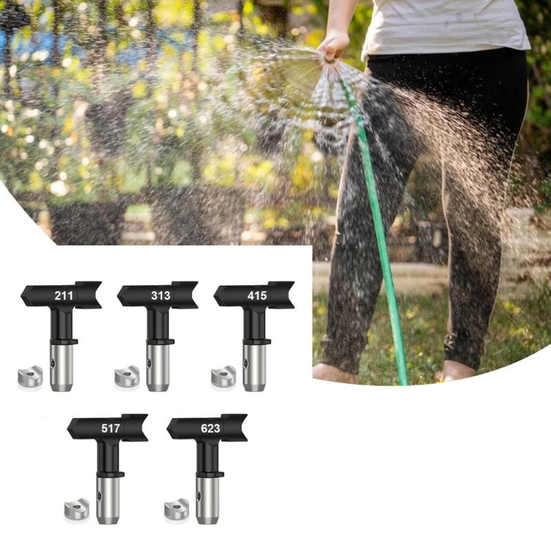 Airless Sprayer Tips Kits 5PCS Interchangeable Paint Sprayer Nozzles Suitable For Craft Project and Professional Use