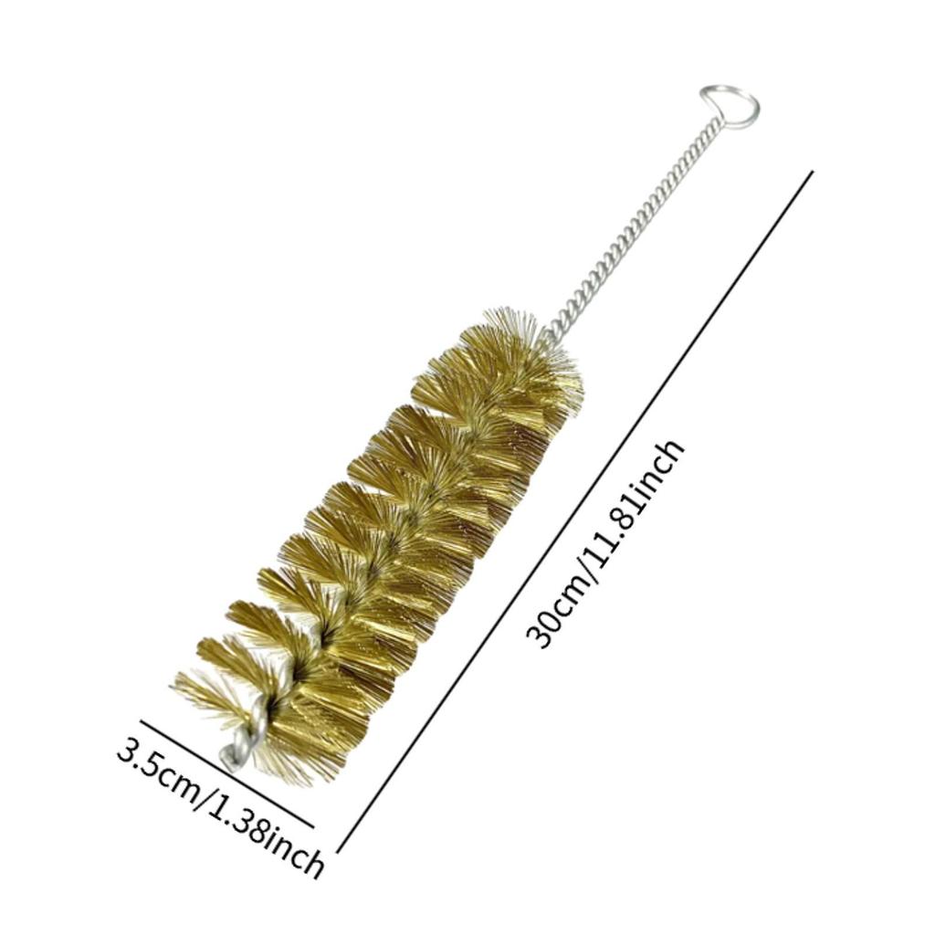 Rohrbürste Flexibel Klein Mehrzweck Rost Entfernen Messingbürste Langlebig Rohrbürste zum Reinigen Polieren Rohr Flaschen Automobil