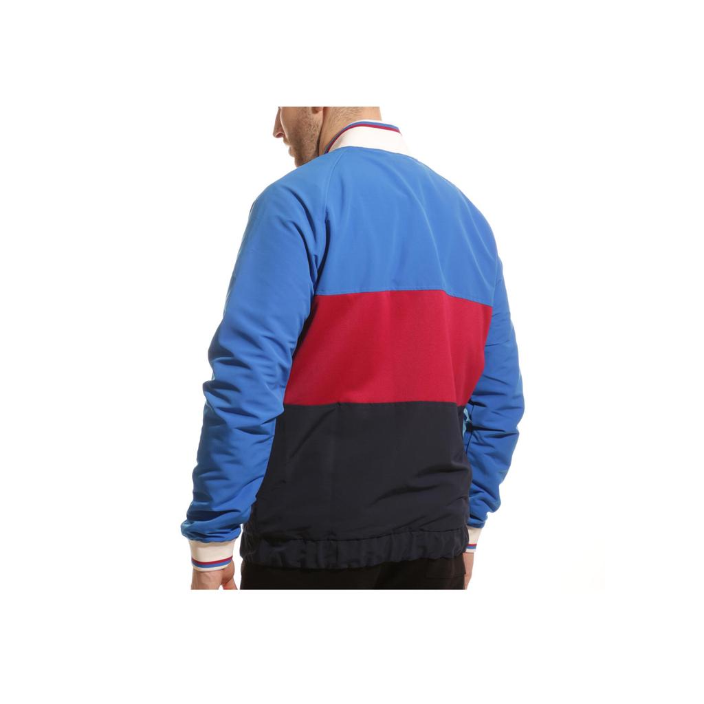 Nike Colorblock Logo Print Zip-Up Long Sleeve Jacket Men Outerwear Red Blue CV9914-427