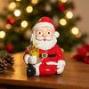 Small Garden Planters 3PCS Mini Santa Claus Resin Ornaments, Cute Desktop Figurines, Creative Ornaments Christmas Decorative Accents for Landscaping