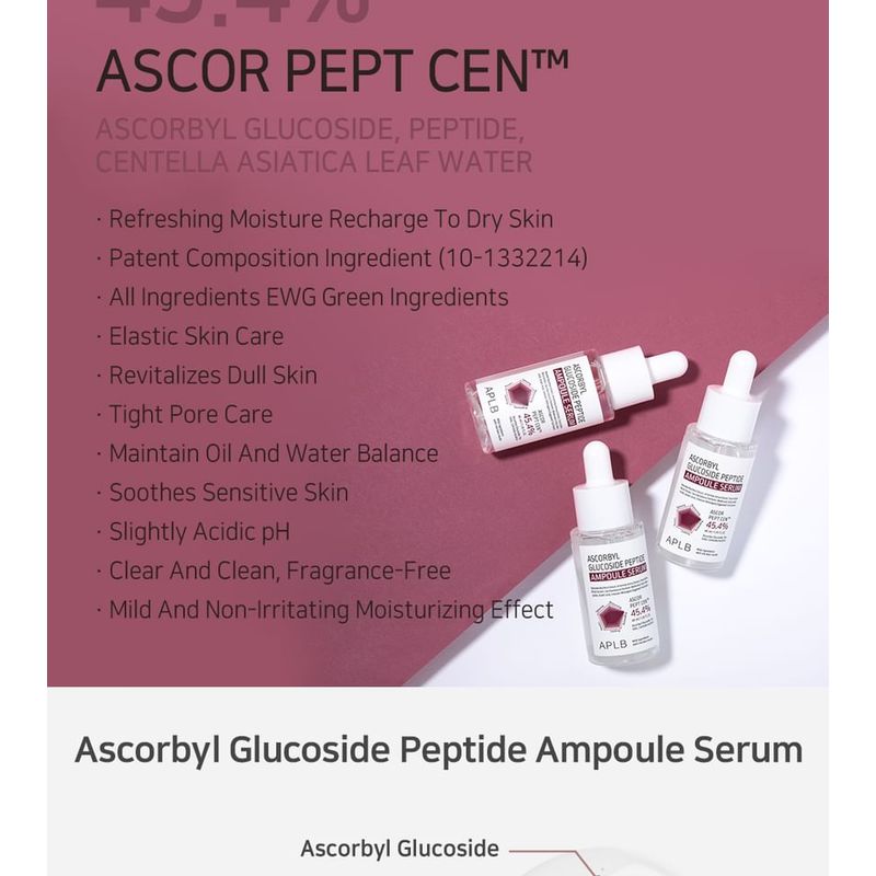 APLB Ascorbyl Glucoside Peptide Ampoule Serum