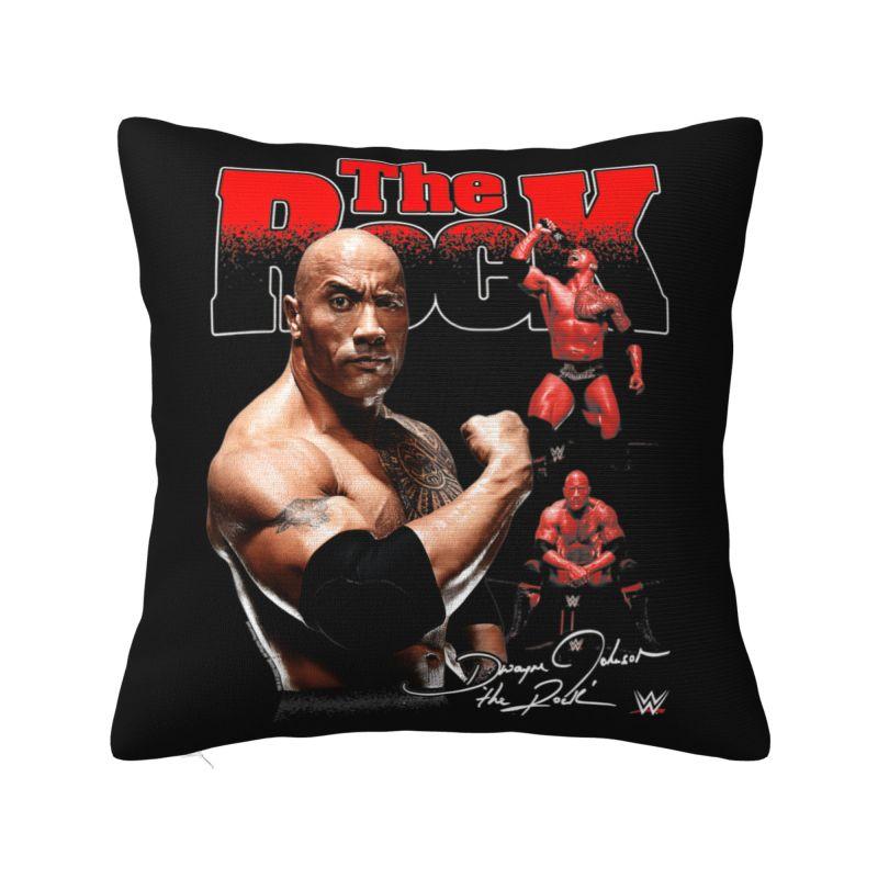 Dwayne The Rock Johnson Collage Cushion Cover X Cm Polyester Soft Throw Pillow Case For Sofa Home Decoration Pillowcase